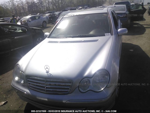 WDBRF92H07F935926 - 2007 MERCEDES-BENZ C 280 4MATIC SILVER photo 6