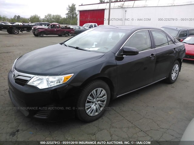 4T4BF1FK5ER396711 - 2014 TOYOTA CAMRY L/SE/LE/XLE BLACK photo 2