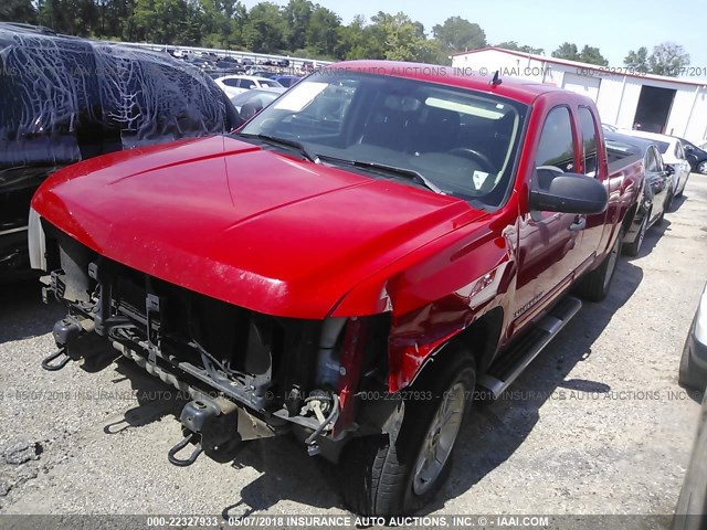 1GCRKSE73CZ311652 - 2012 CHEVROLET SILVERADO K1500 LT RED photo 2