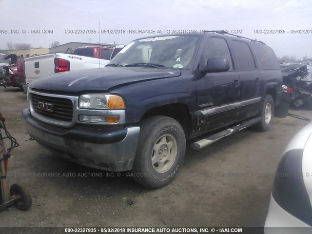 1GKFK16Z94J165405 - 2004 GMC YUKON XL K1500 BLUE photo 2