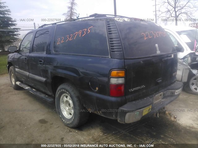 1GKFK16Z94J165405 - 2004 GMC YUKON XL K1500 BLUE photo 3