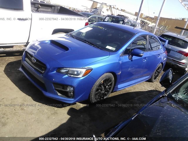 JF1VA2W66F9800967 - 2015 SUBARU WRX STI/LAUNCH EDITION BLUE photo 2