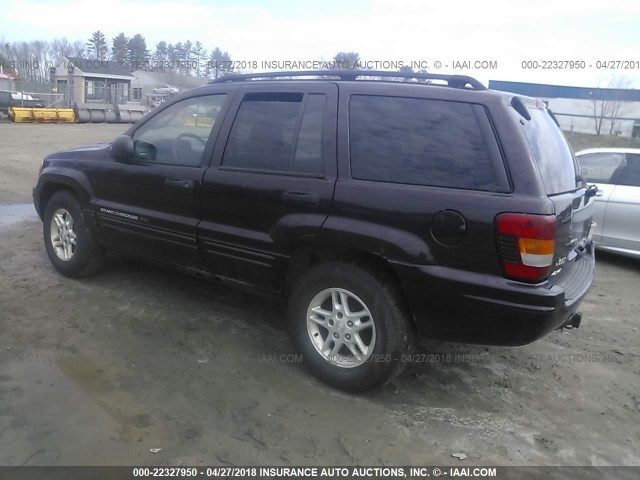 1J4GW48N24C228939 - 2004 JEEP GRAND CHEROKEE LAREDO/COLUMBIA/FREEDOM 勃艮第红 照片 3