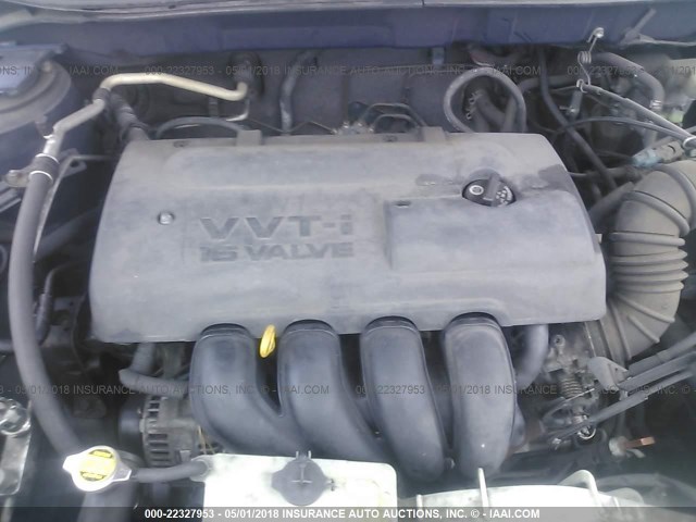 2T1KR32E03C064140 - 2003 TOYOTA COROLLA MATRIX XR BLUE photo 10