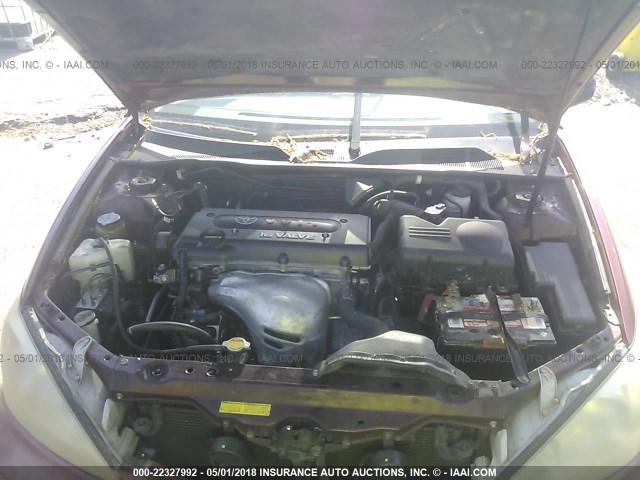 4T1BE32K03U182785 - 2003 TOYOTA CAMRY LE/XLE/SE წითელი ფოტო 10