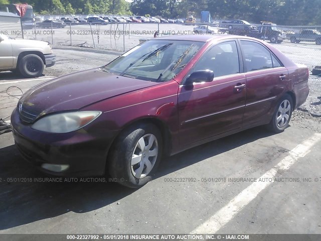 4T1BE32K03U182785 - 2003 TOYOTA CAMRY LE/XLE/SE წითელი ფოტო 2