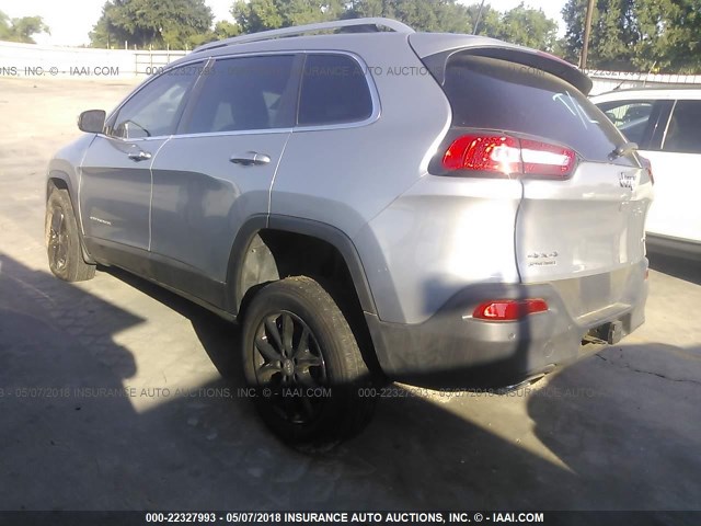 1C4PJMCS0HW545284 - 2017 JEEP CHEROKEE LATITUDE Gümüş foto 3