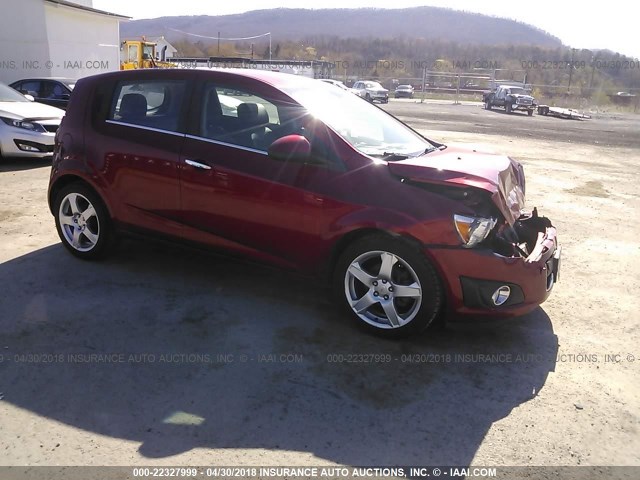 1G1JF6SB4C4174454 - 2012 CHEVROLET SONIC LTZ RED photo 1