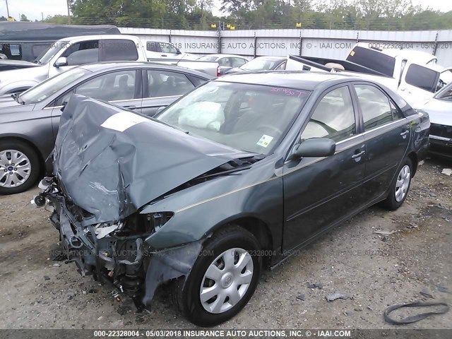 4T1BE32K63U688783 - 2003 TOYOTA CAMRY LE/XLE/SE მწვანე ფოტო 2