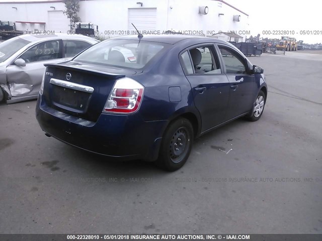 3N1AB6AP7BL645167 - 2011 NISSAN SENTRA 2.0/2.0S/SR/2.0SL BLUE photo 4