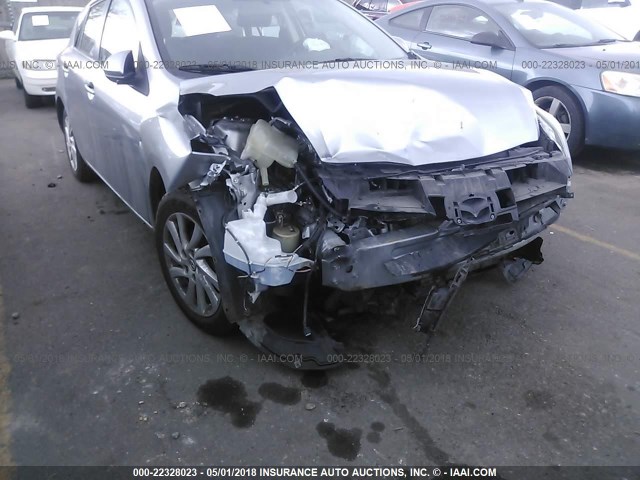 JM1BL1LP0D1722485 - 2013 MAZDA 3 I SILVER photo 6