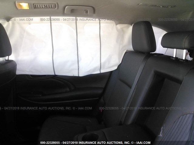 5TDZKRFH5GS149577 - 2016 TOYOTA HIGHLANDER LE/LE PLUS SILVER photo 8