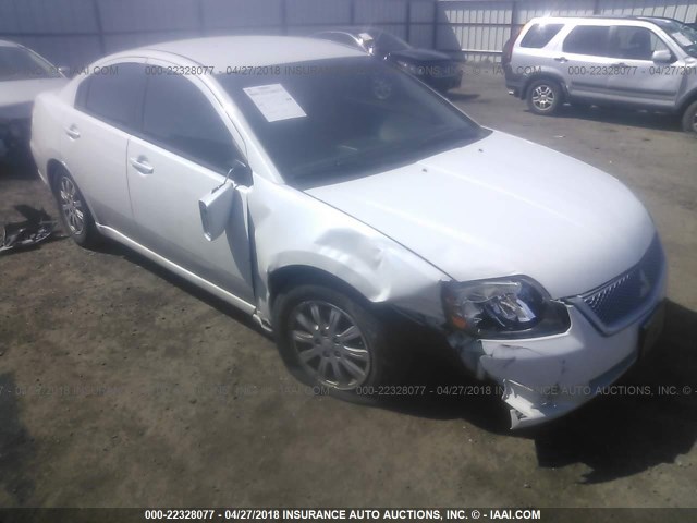 4A32B2FF7BE019142 - 2011 MITSUBISHI GALANT FE WHITE photo 1