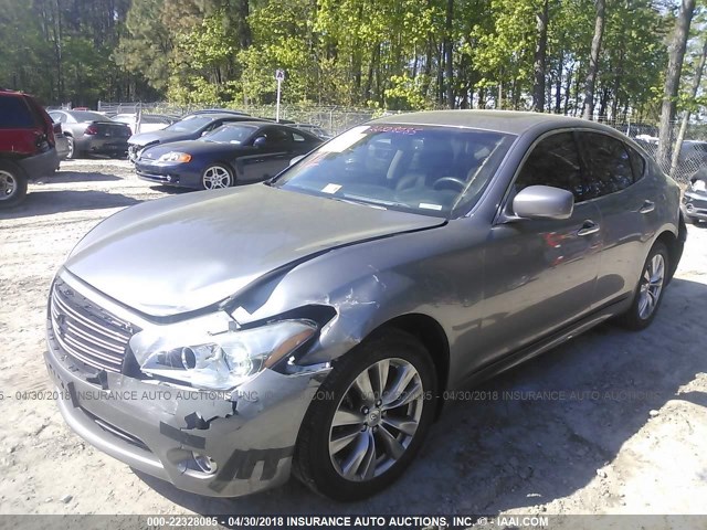 JN1BY1AR9CM394117 - 2012 INFINITI M37 X GRAY photo 2