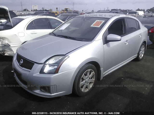 3N1AB6AP2CL710458 - 2012 NISSAN SENTRA 2.0/2.0S/SR/2.0SL SILVER photo 2