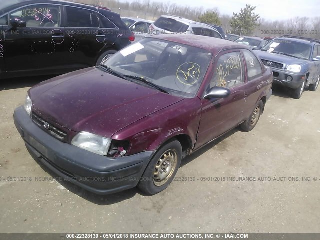 JT2AC52L4T0192116 - 1996 TOYOTA TERCEL STD/DX MAROON photo 2