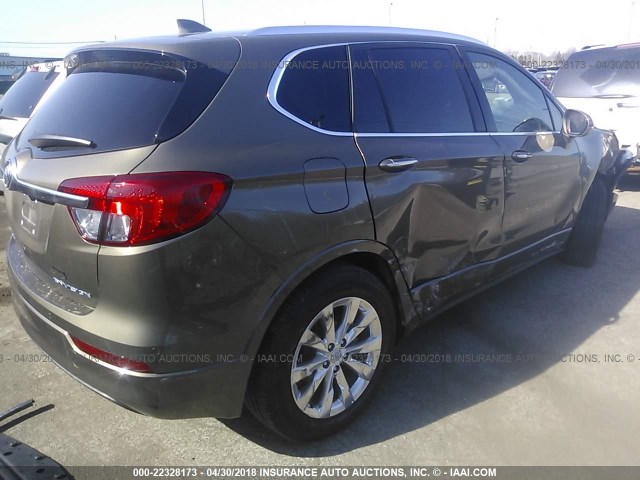 LRBFXBSA6HD110111 - 2017 BUICK ENVISION ESSENCE Շագանակագույն լուսանկար 4
