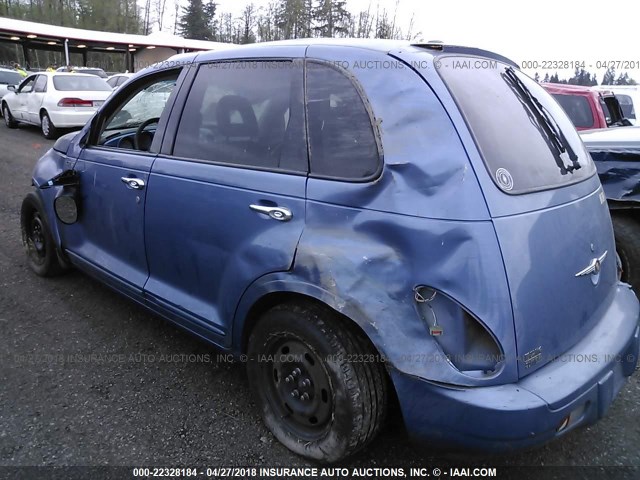 3A4FY58B26T298692 - 2006 CHRYSLER PT CRUISER TOURING BLUE photo 3