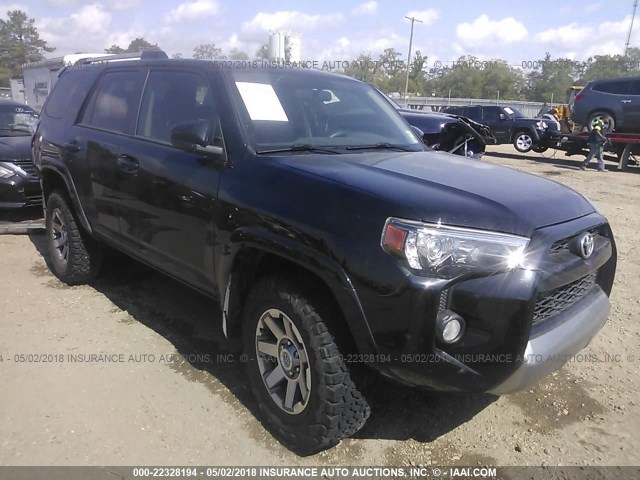 JTEBU5JR8G5338567 - 2016 TOYOTA 4RUNNER SR5 PREM/LTDL/TRAIL/TRD BLACK photo 1