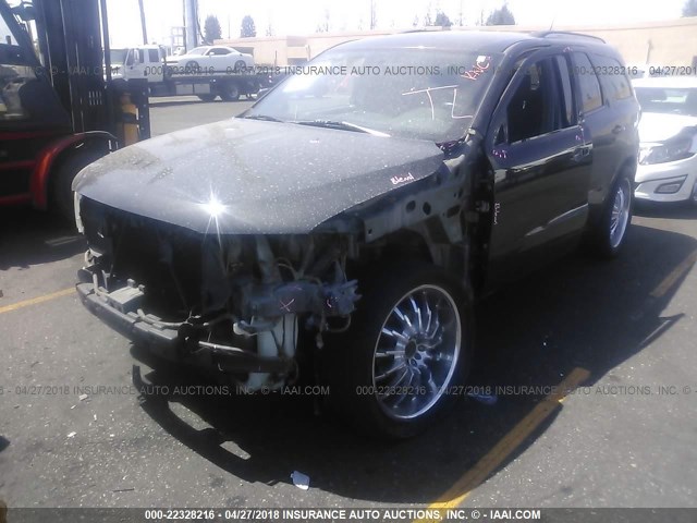 1D4RD4GG1BC730350 - 2011 DODGE DURANGO CREW BLACK photo 2