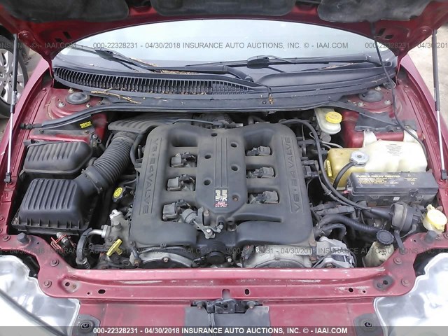 2C3HE66G4YH183331 - 2000 CHRYSLER 300M RED photo 10