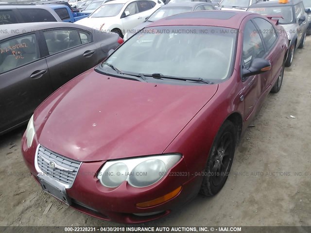 2C3HE66G4YH183331 - 2000 CHRYSLER 300M RED photo 2