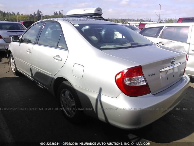 4T1BF32K53U037237 - 2003 TOYOTA CAMRY LE/XLE/SE SILVER photo 3