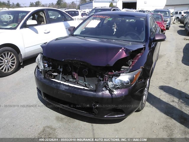 JTKDE3B7XA0315901 - 2010 TOYOTA SCION TC 紫色 照片 6