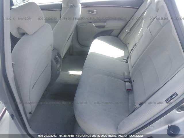 KMHFC46FX6A122142 - 2006 HYUNDAI AZERA SE/LIMITED SILVER photo 8