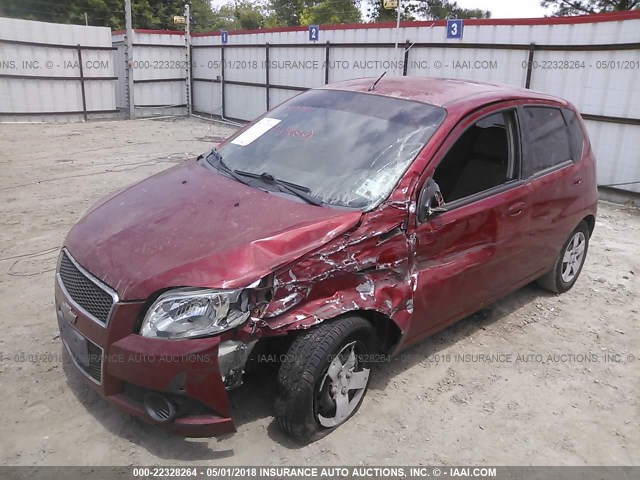 KL1TD6DE0BB132085 - 2011 CHEVROLET AVEO LS/LT 紫色 照片 2