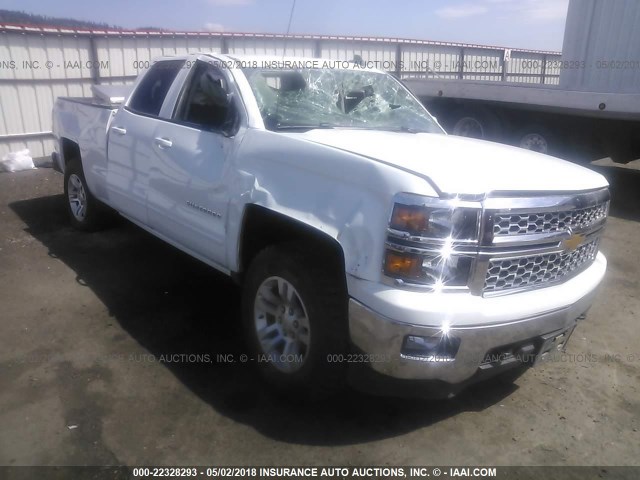 1GCVKREC4FZ412868 - 2015 CHEVROLET SILVERADO K1500 LT WHITE photo 1