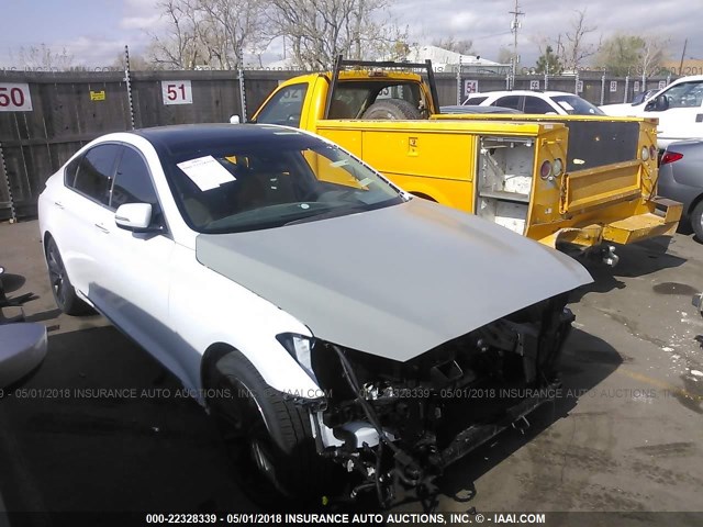 KMHGN4JE3GU137272 - 2016 HYUNDAI GENESIS 3.8L WHITE photo 1