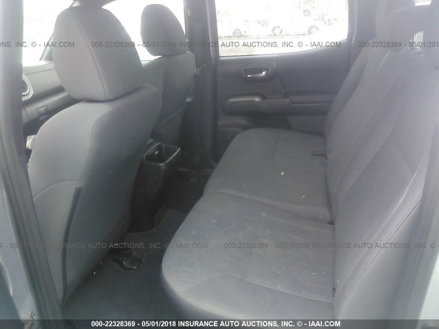 3TMAZ5CN7GM014354 - 2016 TOYOTA TACOMA DBL CAB/SR5/TRD SPORT/OR SILVER photo 8