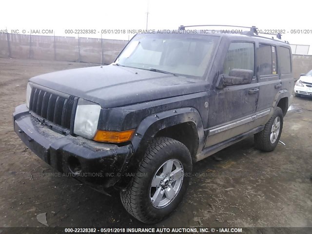 1J8HG58216C164813 - 2006 JEEP COMMANDER LIMITED BLACK photo 2