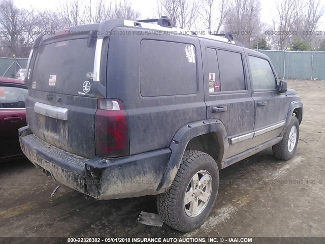 1J8HG58216C164813 - 2006 JEEP COMMANDER LIMITED BLACK photo 4