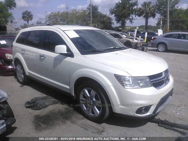 3C4PDCDG6DT661584 - 2013 DODGE JOURNEY CREW WHITE photo 1