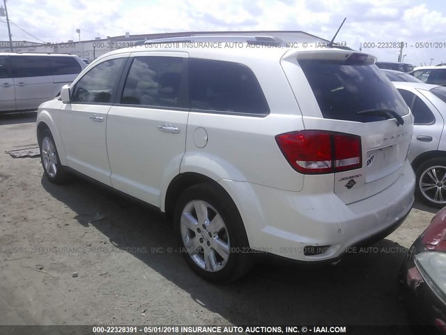 3C4PDCDG6DT661584 - 2013 DODGE JOURNEY CREW WHITE photo 3