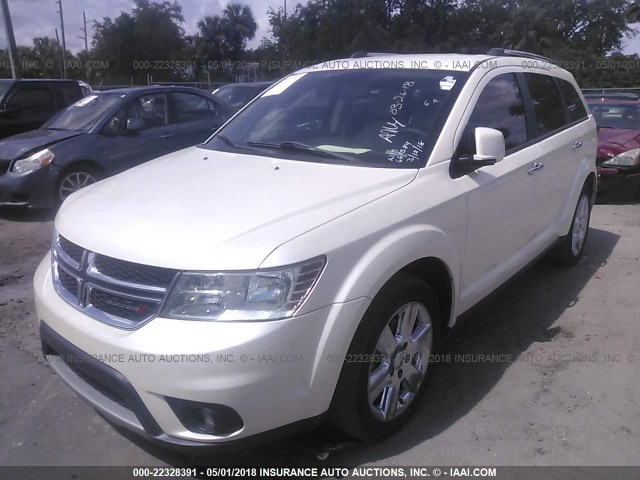 3C4PDCDG6DT661584 - 2013 DODGE JOURNEY CREW WHITE photo 6