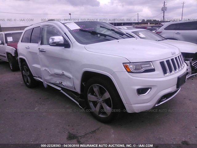 1C4RJECG2FC856675 - 2015 JEEP GRAND CHEROKEE OVERLAND WHITE photo 1