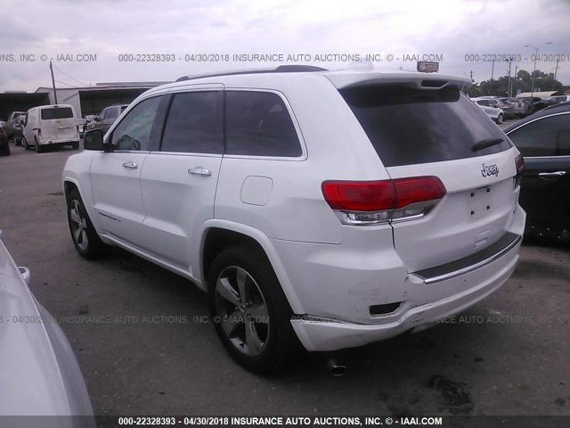 1C4RJECG2FC856675 - 2015 JEEP GRAND CHEROKEE OVERLAND WHITE photo 3