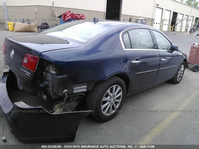 1G4HD57189U125588 - 2009 BUICK LUCERNE CXL BLUE photo 4