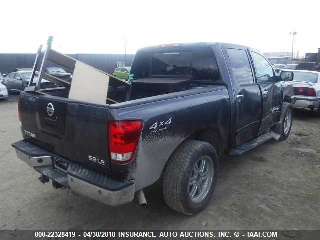 1N6AA07B46N527041 - 2006 NISSAN TITAN XE/SE/LE GRAY photo 4