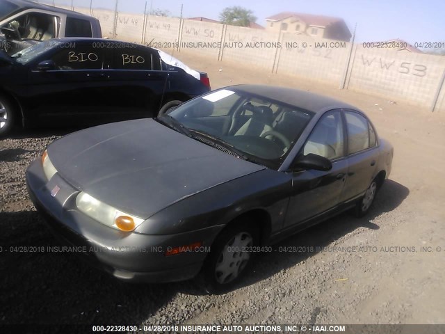 1G8ZH5280YZ227478 - 2000 SATURN SL1 GRAY photo 2