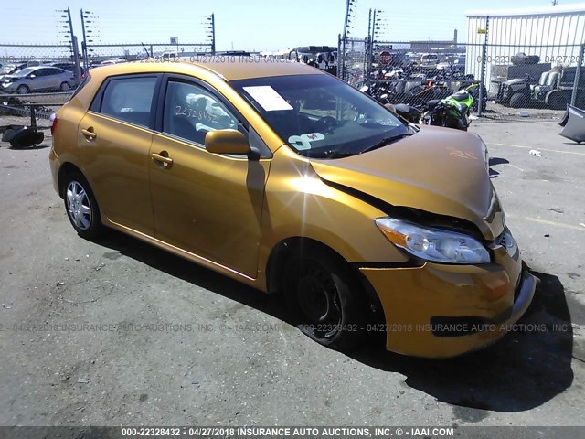 2T1KU40E89C147833 - 2009 TOYOTA COROLLA MATRIX  ORANGE photo 1