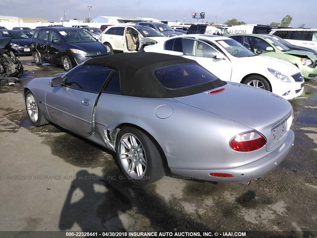 SAJDA42C71NA14161 - 2001 JAGUAR XK8 SILVER photo 3