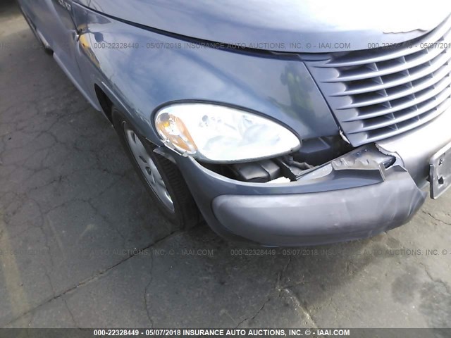 3C4FY58B72T261198 - 2002 CHRYSLER PT CRUISER TOURING BLUE photo 6