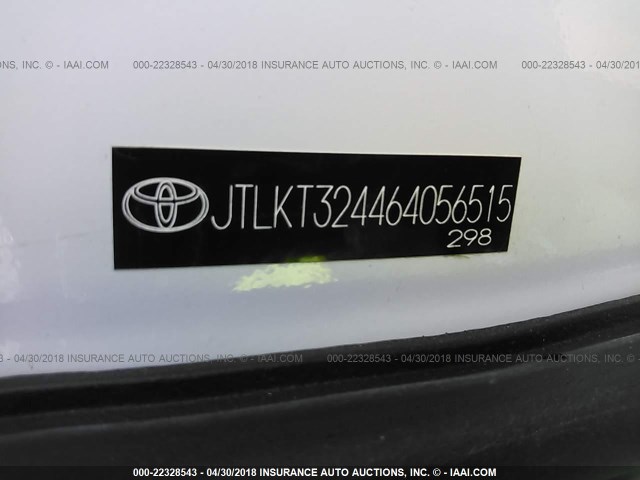 JTLKT324464056515 - 2006 TOYOTA SCION XB თეთრი ფოტო 9