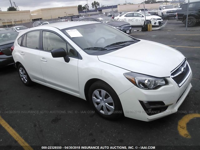 JF1GPAA68F8323702 - 2015 SUBARU IMPREZA WHITE photo 1