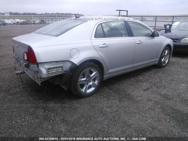 1G1ZH57B08F156383 - 2008 CHEVROLET MALIBU 1LT 银色 照片 4