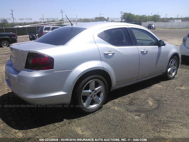 1B3BD1FB0BN556294 - 2011 DODGE AVENGER MAINSTREET SILVER photo 4